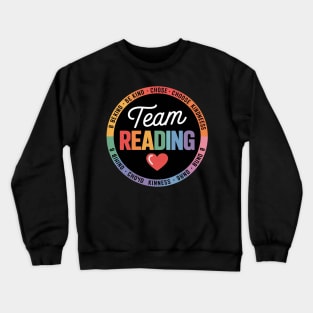 Reading Coach Teacher Interventionist Specialist Literacy Crewneck Sweatshirt